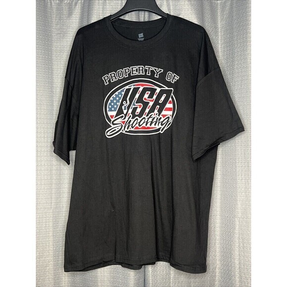 Property Of USA Shooting Black 3XL TSHIRT Brand New - Picture 1 of 6
